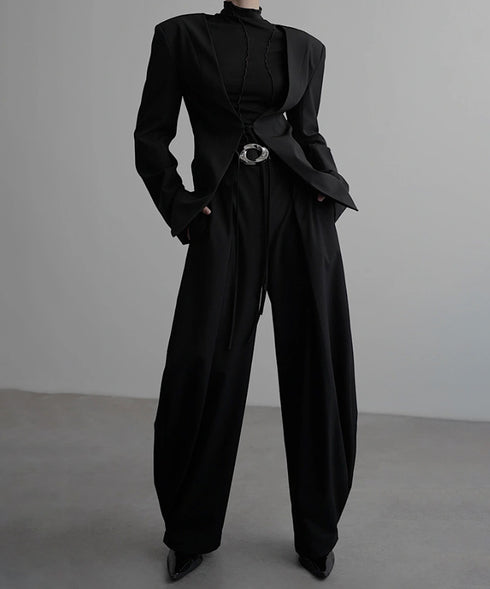 Collarless Jacket